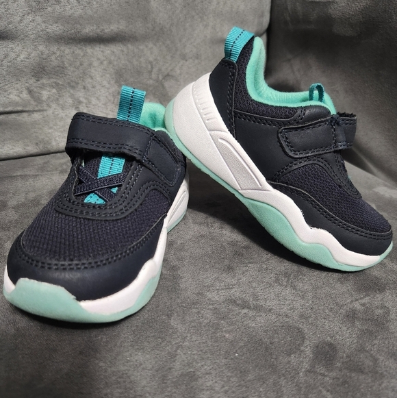 Cat & Jack Other - Cat & Jack Kids Black and Green Sneakers NWOT